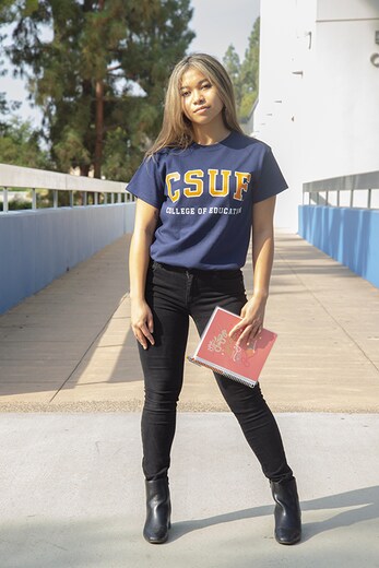 CSUF College of Education Tee - Navy - 3